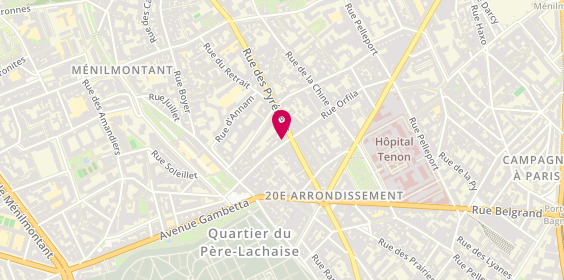 Plan de Crêpes Salades, 37 Rue Orfila, 75020 Paris