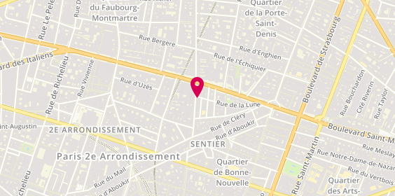 Plan de Délices de la Lune, 38 Rue Poissonnière, 75002 Paris
