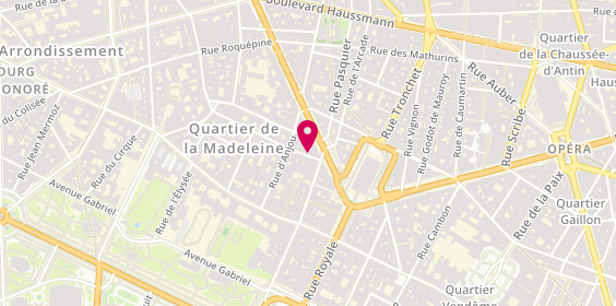 Plan de Crêpe Avenue, 4 Rue de Surène, 75008 Paris