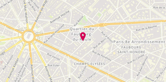 Plan de La Galette du Liban, 23 Rue Washington, 75008 Paris