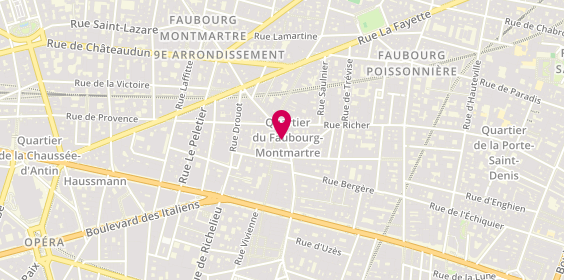 Plan de Délicieux Montmartre, 29 Rue du Faubourg Montmartre, 75009 Paris