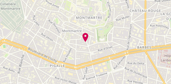 Plan de Crêperie Brocéliande, 15 Rue des 3 Frères, 75018 Paris