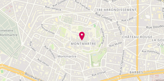 Plan de Au Petit Creux, 8 Rue du Mont-Cenis, 75018 Paris