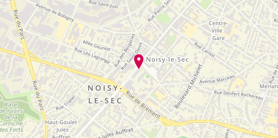 Plan de Ici et Nul Bar Ailleurs, 20 Rue Jean Jaurès, 93130 Noisy-le-Sec