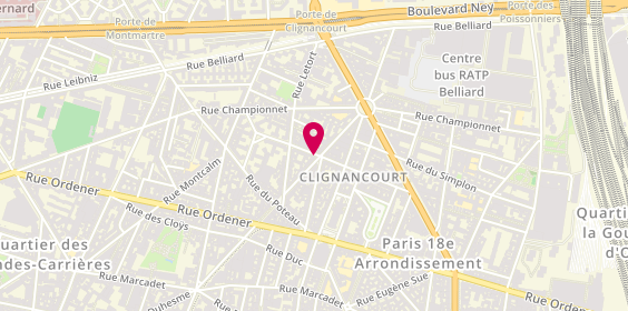 Plan de Patakrep - la cantine Bretonne, 89 Rue Duhesme, 75018 Paris