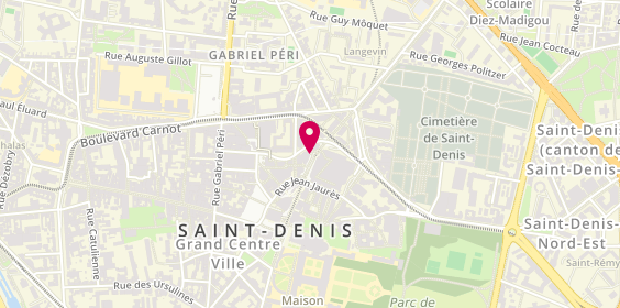 Plan de Delices Creperie, 3 Pl. Du Caquet, 93200 Saint-Denis