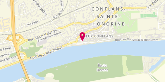 Plan de La Place, 4 place Fouillere, 78700 Conflans-Sainte-Honorine