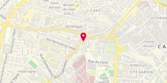 Plan de Chez Mimi, 21 Rue Caponière, 14000 Caen