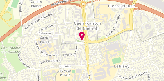 Plan de Chez Jeanne, 19 avenue de la Côte de Nacre, 14000 Caen