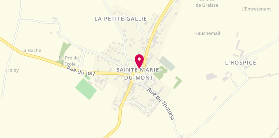 Plan de Restaurant - crêperie Montoise, 52 place de l'Église, 50480 Sainte-Marie-du-Mont