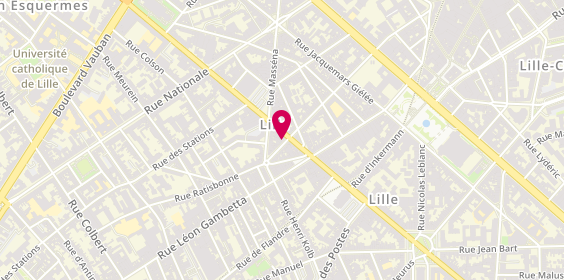 Plan de Bubble Ice, 174 Rue Solférino, 59800 Lille